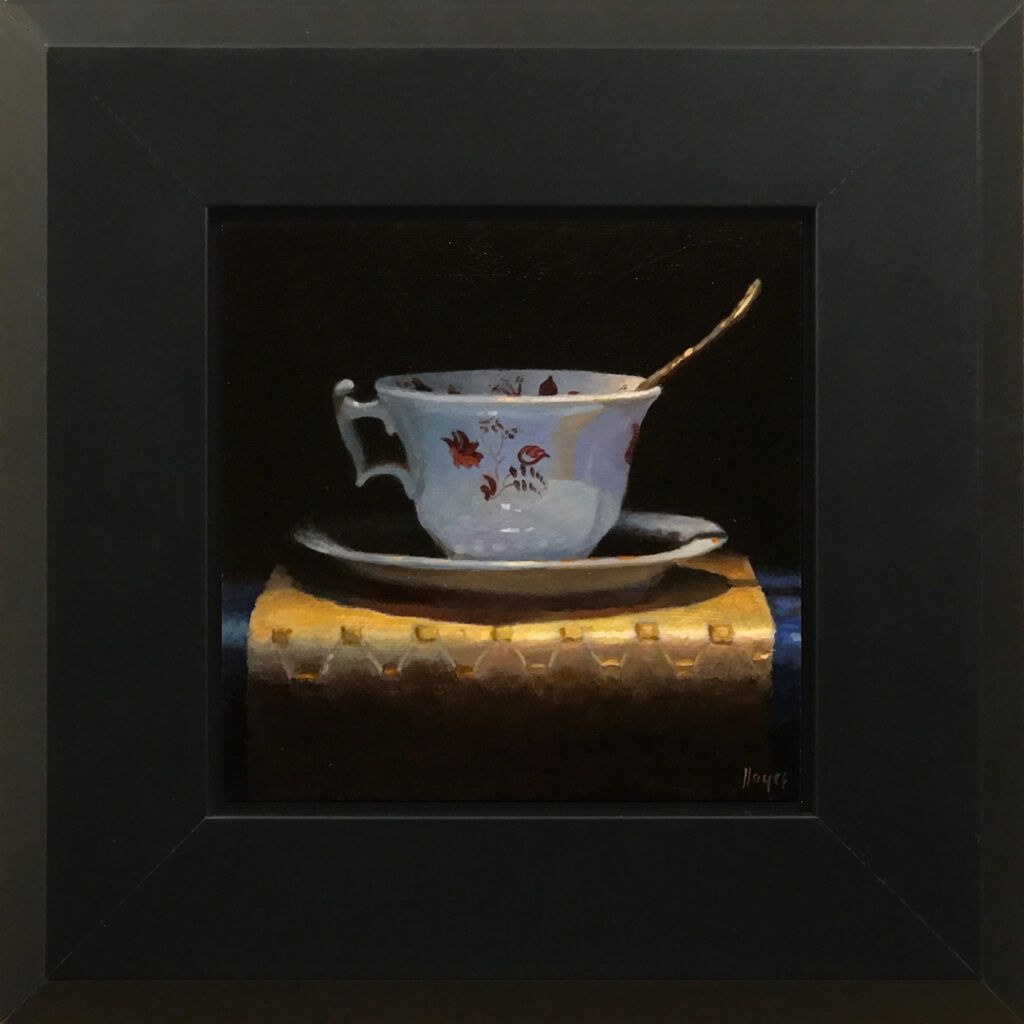 Teacup, Lemon, Sugar Cubes” Framed Print On Canvas – Jeffrey Hayes