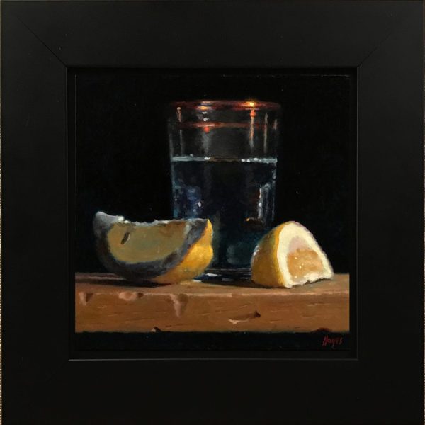 Lemon Slices and Water Glass