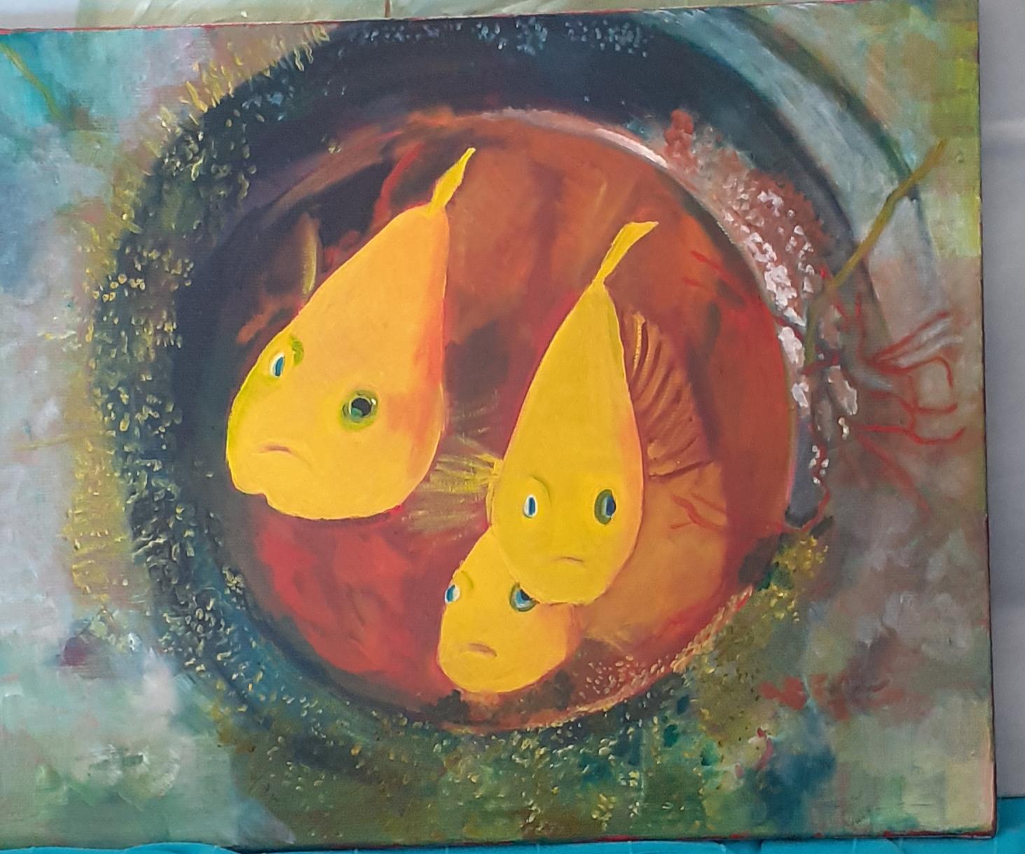 "Gobies d'Okinawa"
Oil on canvas, 45x38 cm