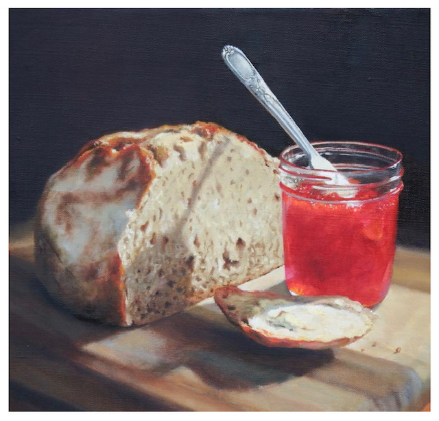 “Homemade”
Oil on linen,  12x12”