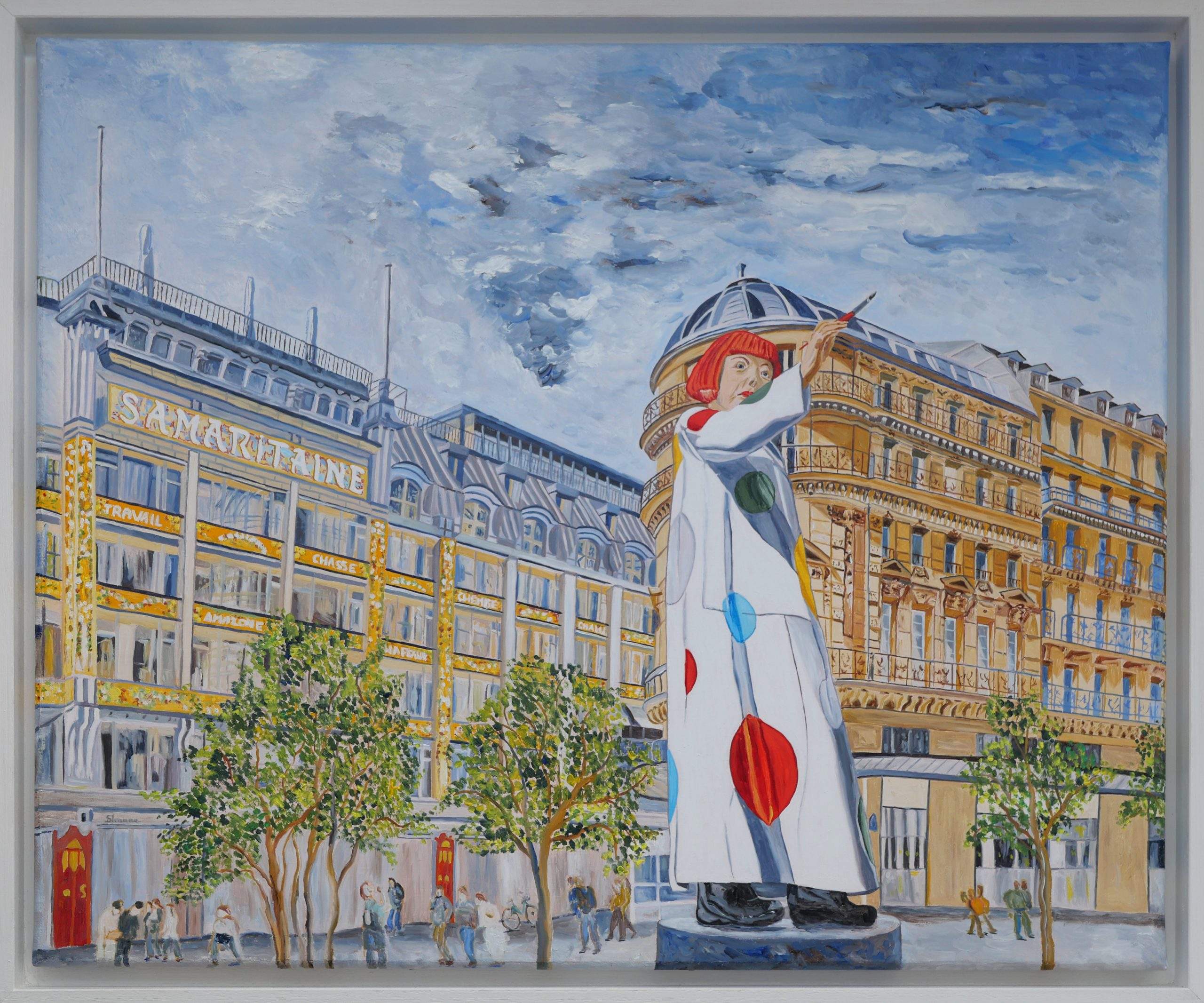 "Yayoi In Paris"
Oil on canvas, 20x24 inches, 2023
sidranne-painter.com